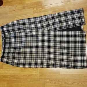 Vintage Stonebridge plaid flannel long skirt 12